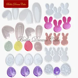 3D Easter Egg/Bunny/Rabbit Ears Design Lollipop Silicone Mold DIY Candy Chocolate Mould Cake Decorating Tools Kitchen Bakeware