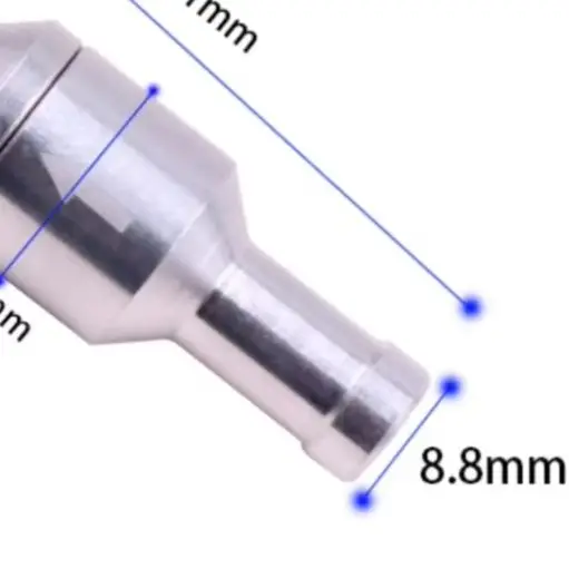 Aluminum Fuel Check Valve 6mm 8mm 10mm 12mm Way Anti Backflow For Car Truck Marine Boat Motorcycle Fuel System Parts
