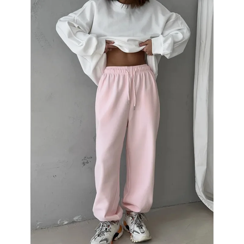 

Новые осенние женские серые спортивные штаны в ретро-стиле, классические коричневые женские джоггеры