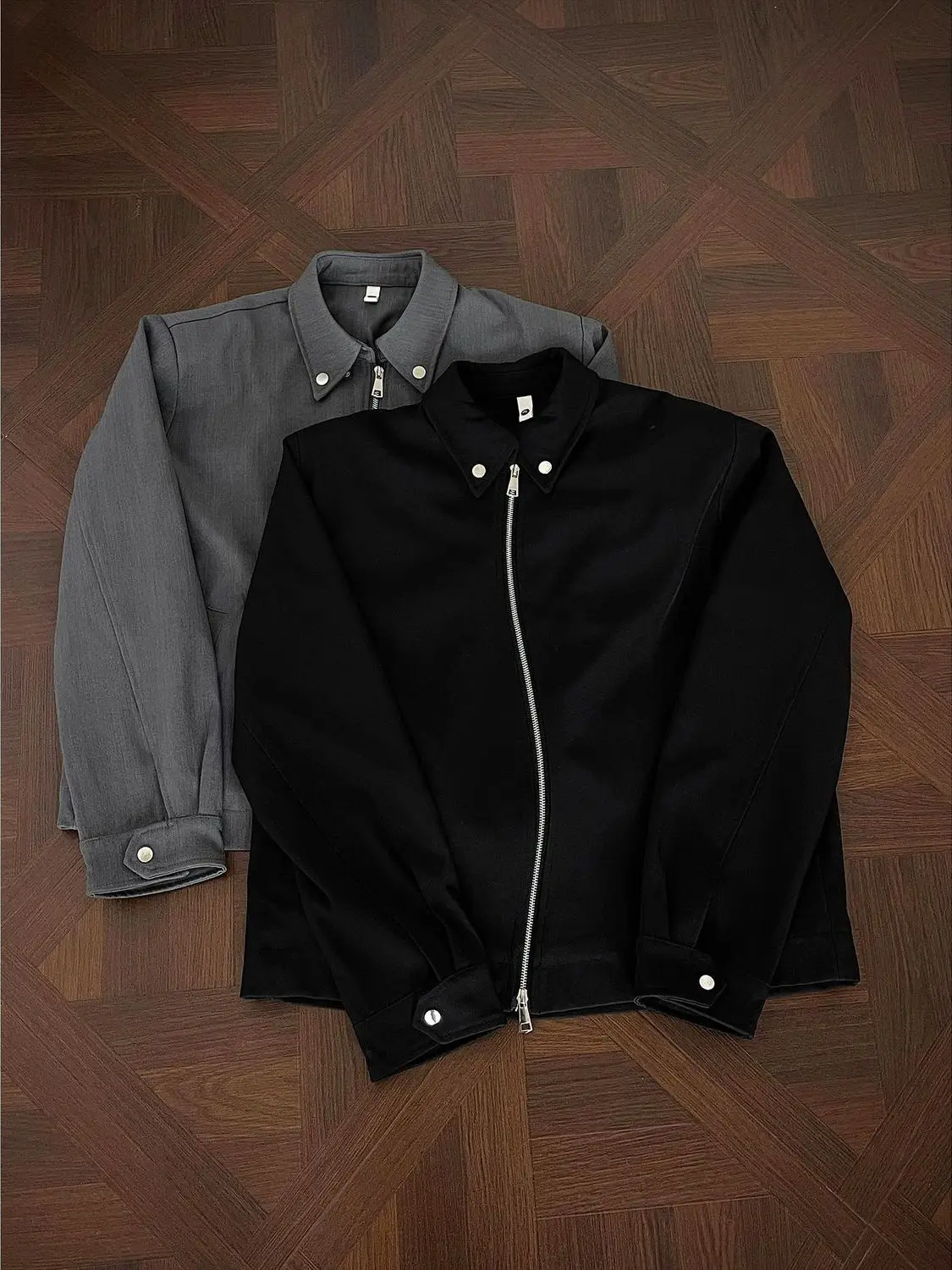 

Модная мужская верхняя одежда Jaet с воротником-молнией в американском стиле S, повседневная мужская верхняя одежда Jaet с контрастными цветными деталями