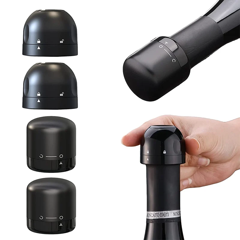 1/23/Pcs Vacuum Red Wine Champagne Bottle Stopper Set Sealed Bottle Cap Stopper Leak-proof Retain Freshness Wine Bottle Plug