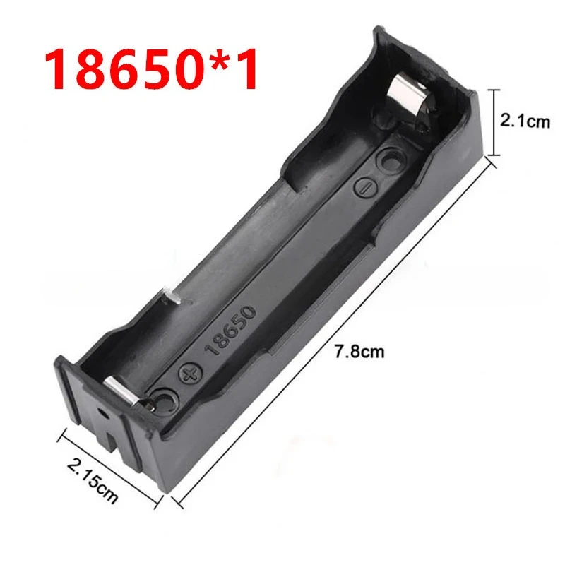 2 قطعة 18650 صندوق بطارية 1/2/3/4 أقسام ABS لتقوم بها بنفسك حامل البطارية PCB دبوس التوصيل المجلس مع دبوس