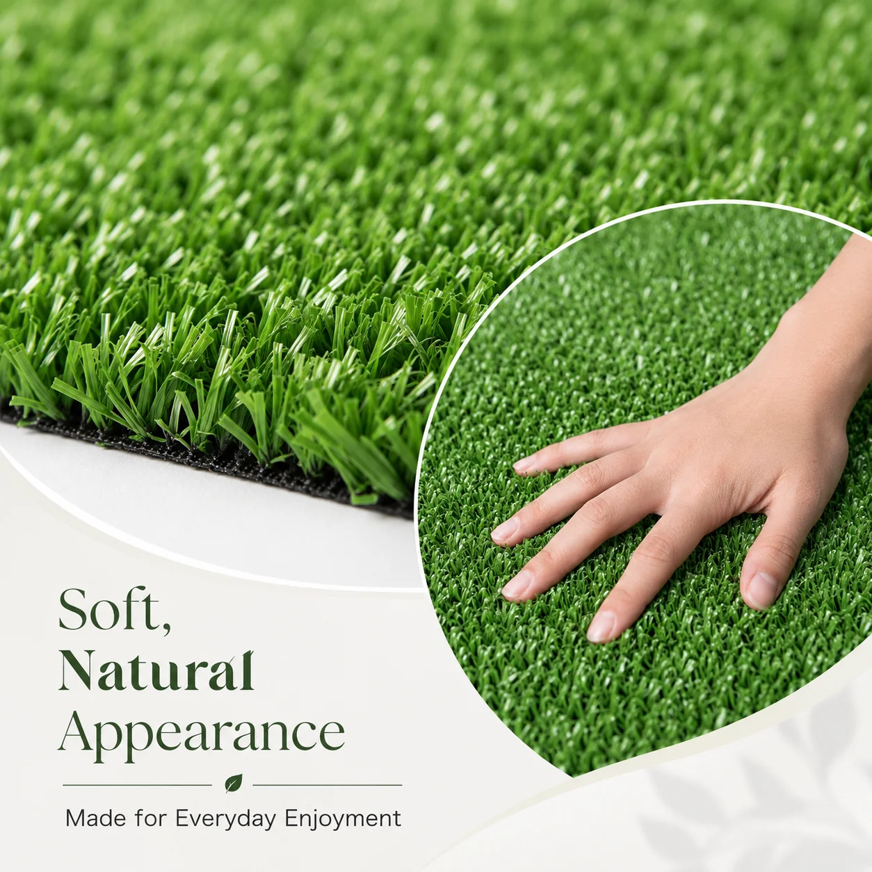 Artificial Grass Turf Roll 3FT X 16FT / 3FT X 32FT, 0.3 Inch Pile Synthetic Grass, 48 / 96 Sq.Ft. Low Maintenance Artificial Lawn for Backyard, Patio, Garden, Balcony & Outdoor Landscaping