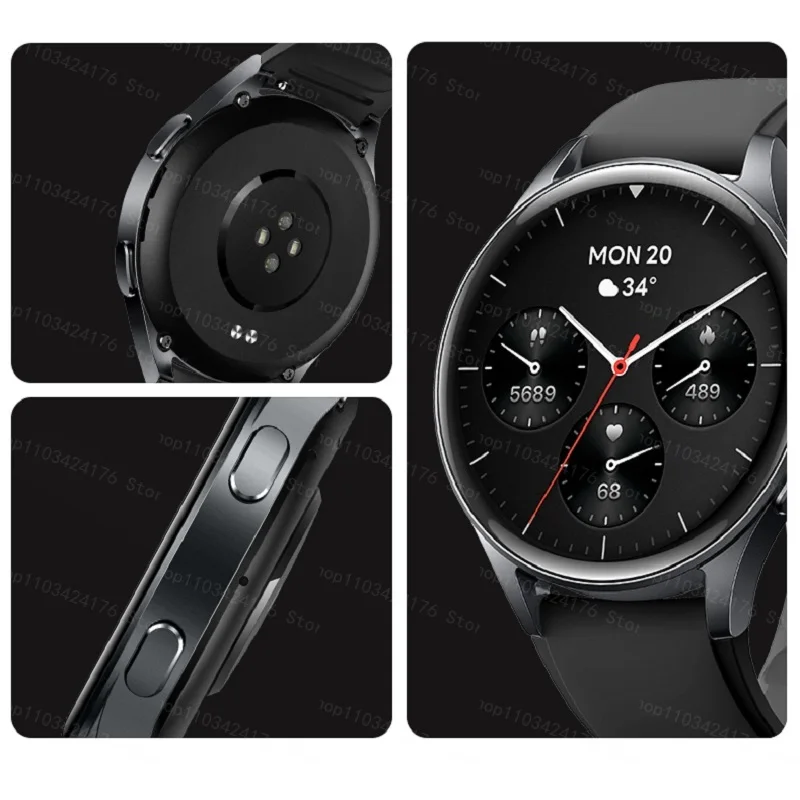 AMOLED Sports Watch GTX03 GTX05 Alexa GPS for Men Women's Barometer Compass Waterproof IP68 Swimming Bluetooth Smartwatch 2024