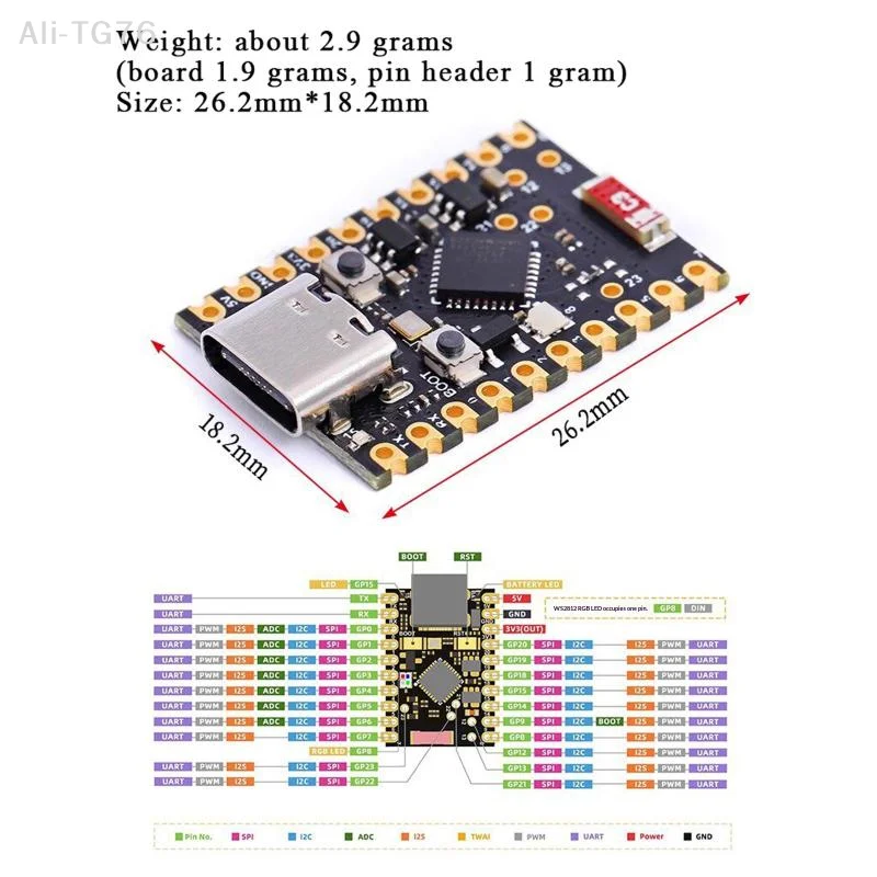 [P] ESP32-C6 SuperMini Development Board Microcontroller Programming Learning Controller Core Board