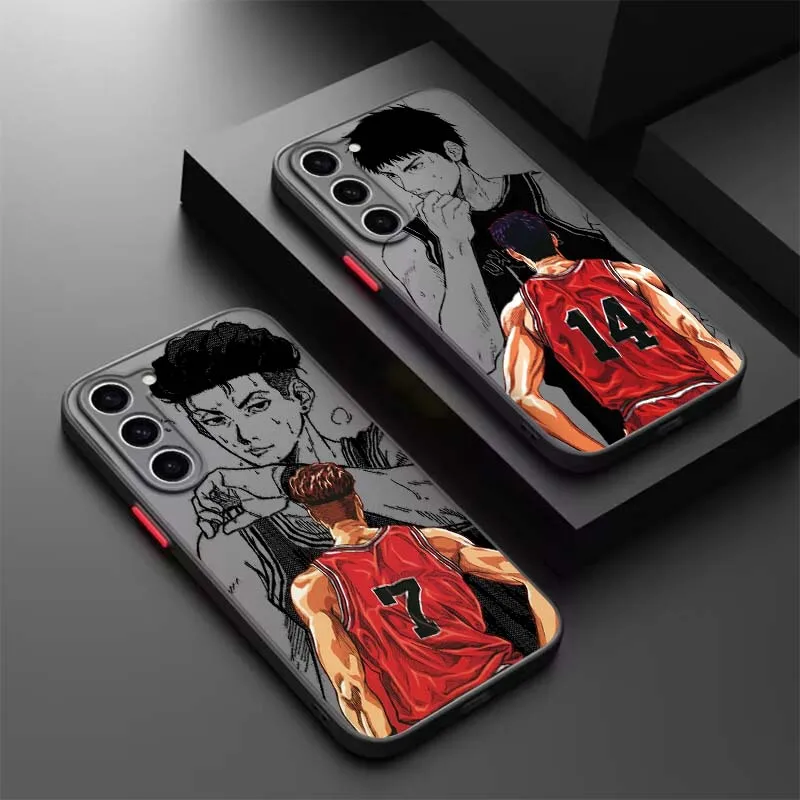 Sakuragi Hanamichi Slam Dunk Phone Case For Samsung A56 A42 A36 A34 A33 A32 A23 A16 A26 A07 Note 20 5G Frosted Translucent