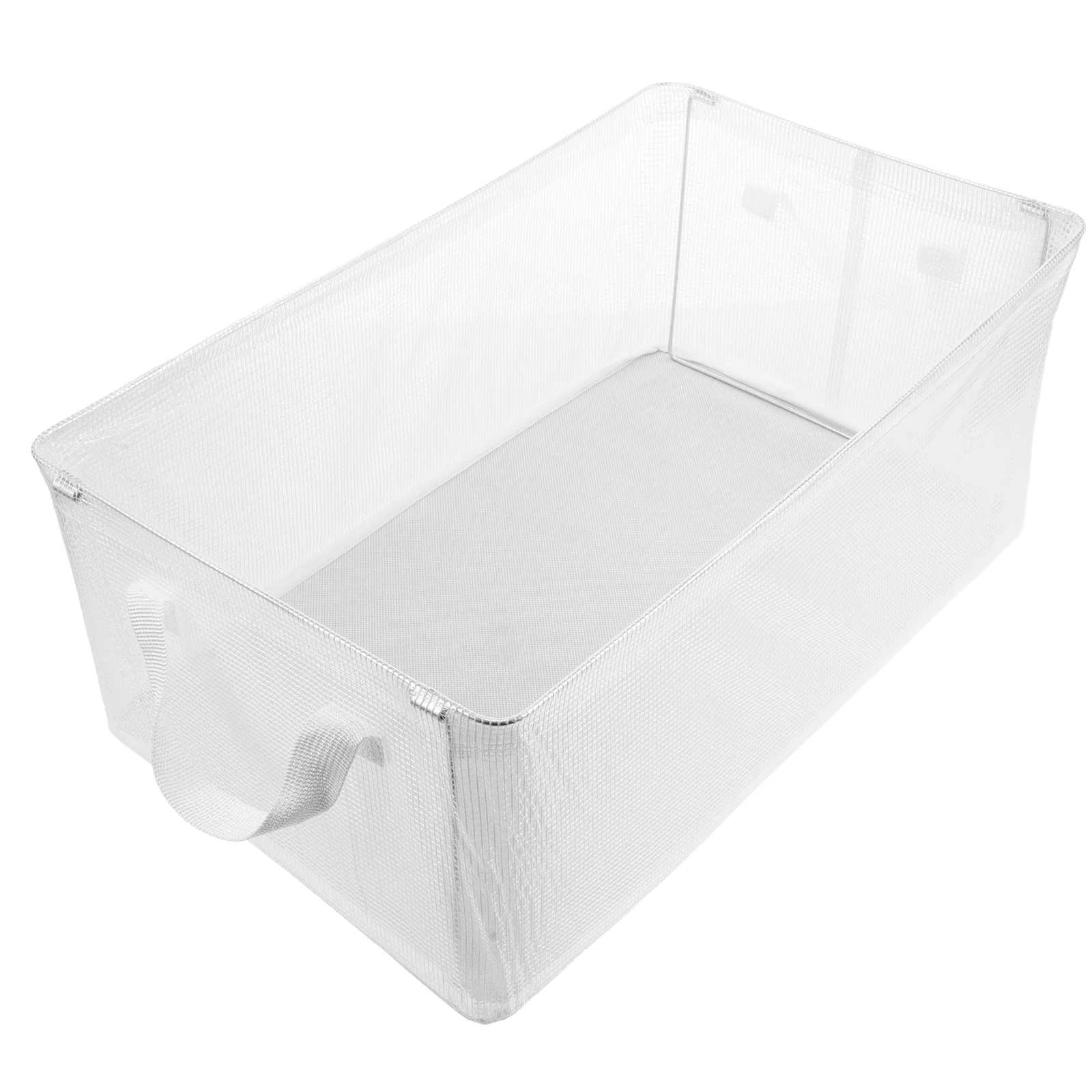 Storage Box Bins Clothes for Closet Clothing Organizer Wardrobe Plastic Baskets Pvc Boxes with Handle Stackable