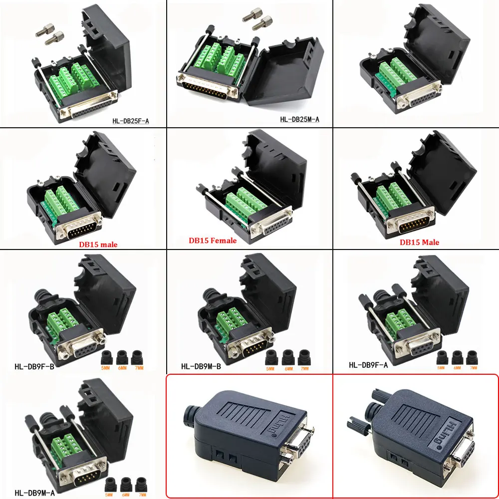 1PC DB9/DB15/DB25 P…