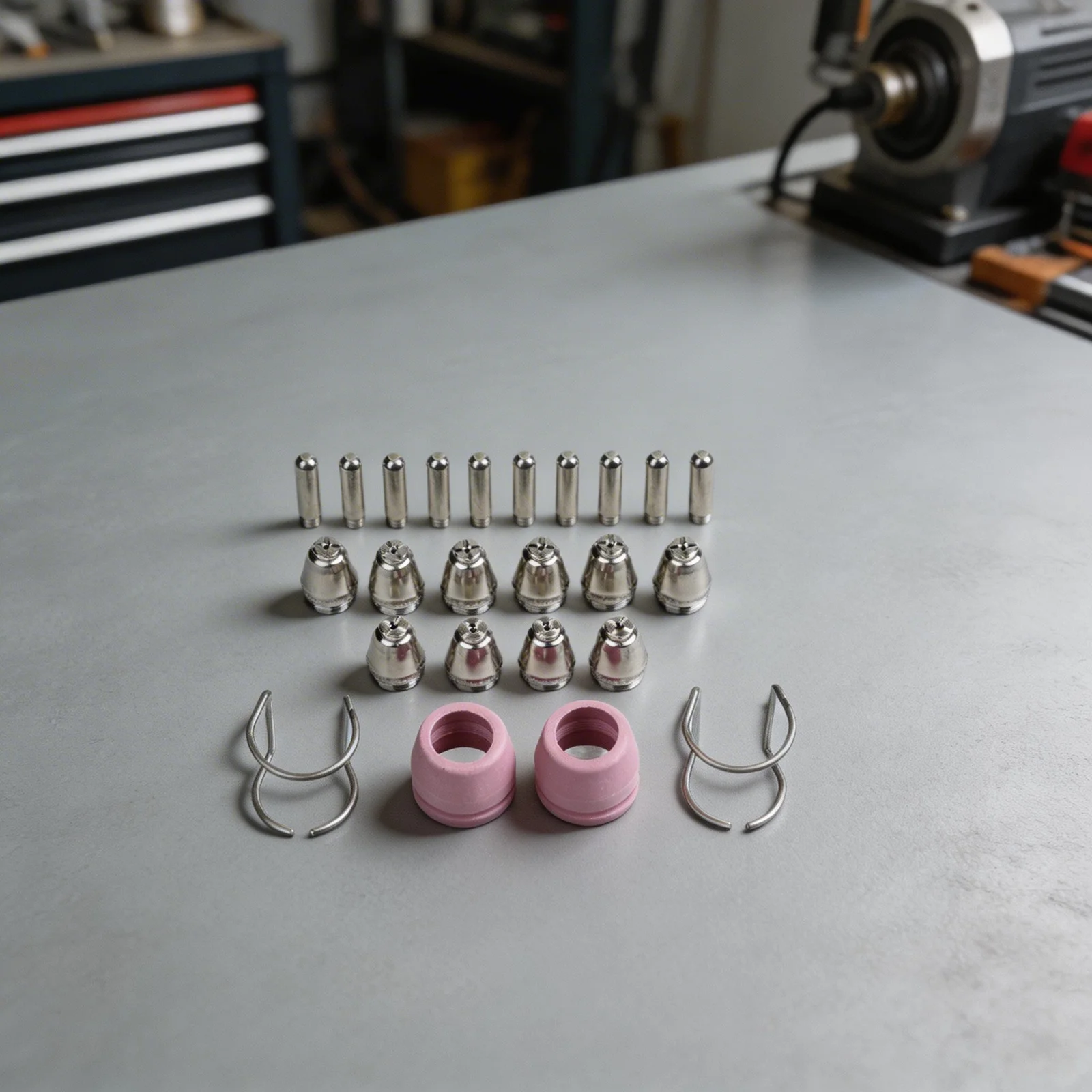 For SG-55 Cutter Nozzles Plasma Consumables For Workshops Professional Plasma Cutting Tools Copper Electrodes Slag Resistant