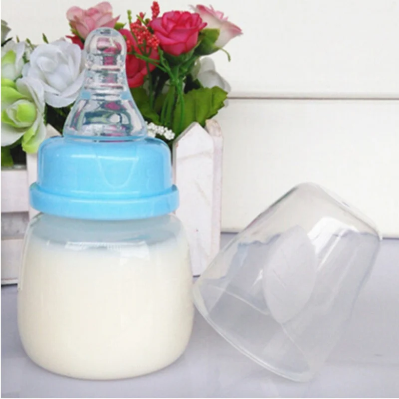 Baby Mini Portable Feeding Nursing Bottle Safe Newborn Kids Nursing Care Feeder Fruit Juice Milk Bottles 60ml Phthalate Free