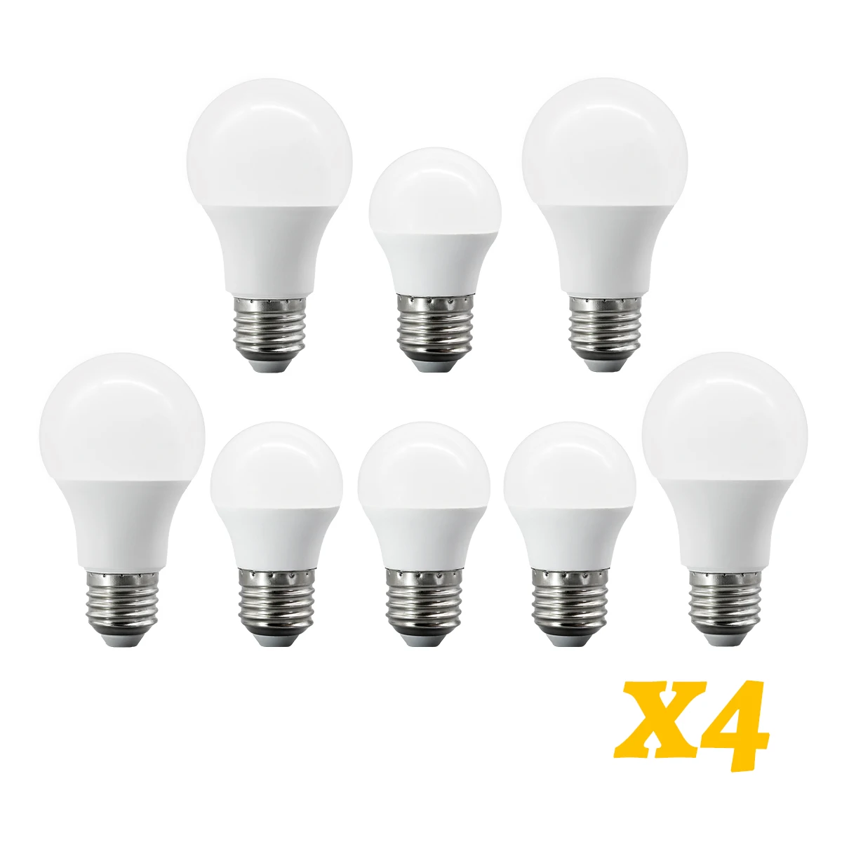 4PCS G45 A60 LED Light Bulbs E27 Base 6-18W Wide Voltage 220V Cold/Warm White Energy Saving Lamp For Home Bedroom Living Room