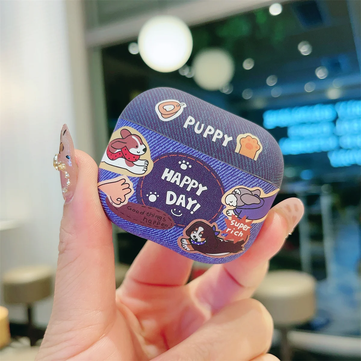 คาวบอยน่ารักการ์ตูนสุนัขที่น่าสนใจลูกสุนัขหู buds สําหรับ Apple Airpods 2 3 Pro 2 ชุดหูฟังกล่องชาร์จสําหรับ Airpods 4