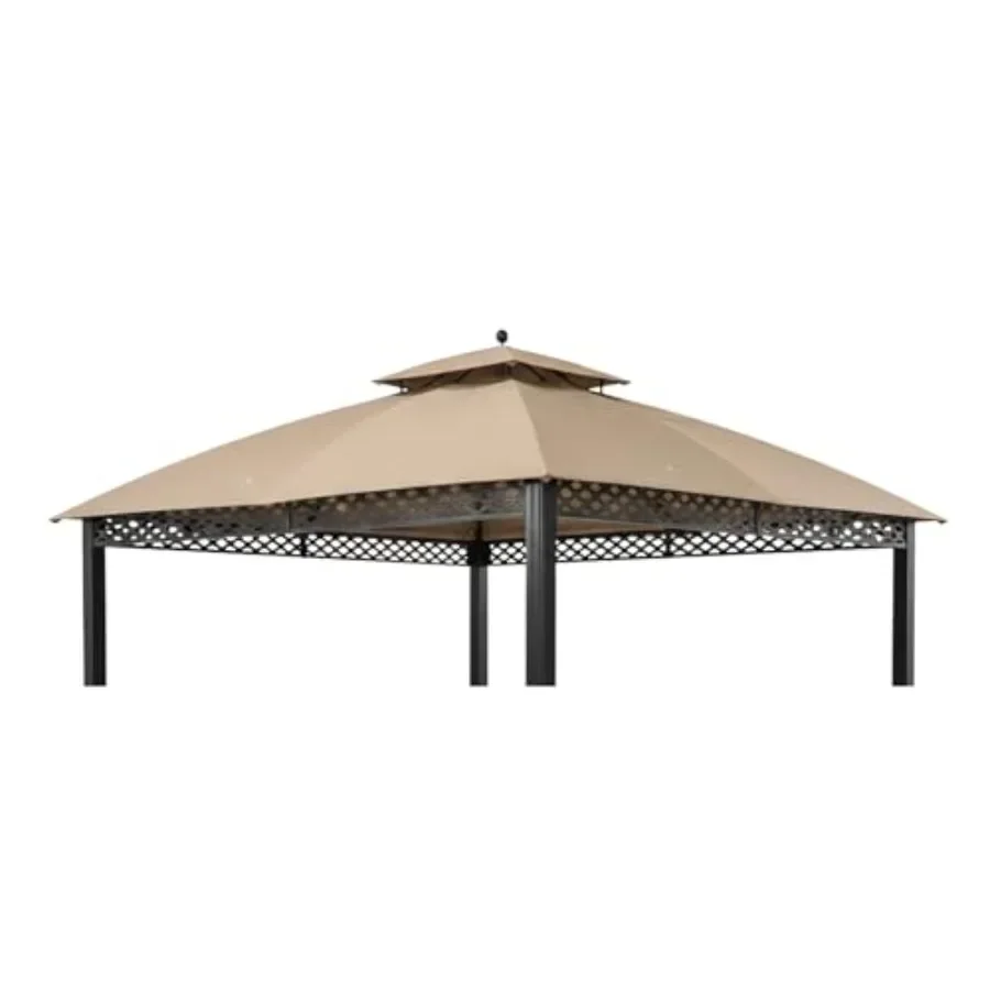 Reinforced RipLock 350 Replacement  Top Cover for Oakmont 10' x 12' Gazebo Models L-GZ1188PST-A A111007800 Weather-Resistant Po