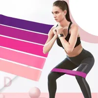 Portable Fitness Workout Equipment Rubber Resistance Bands Yoga Gym Elastic Gum Strength Pilates Women Weight Sports