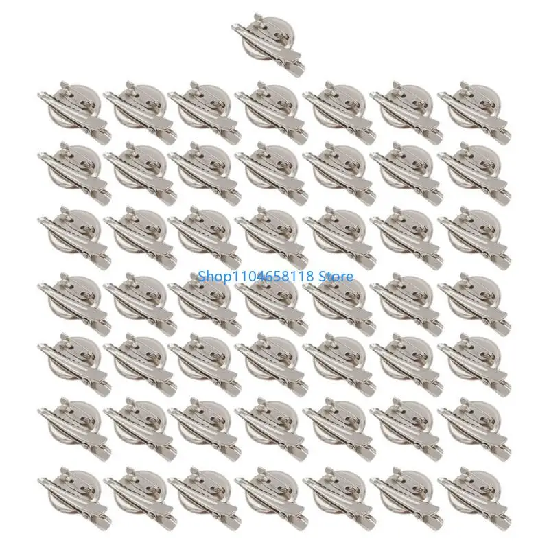

50Pcs Creative Round Discs Ornament for Brooch Stylish Hairpin Making Supplies Jewelry Findings Hair Clip Accessories