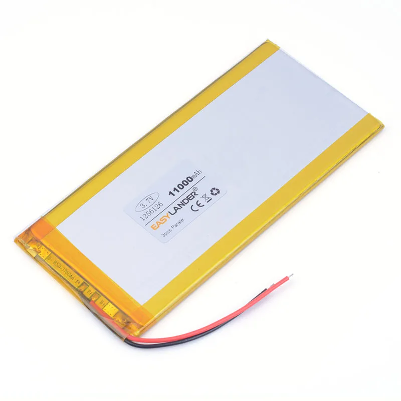 

3.7V 11000mAH 1256126 polymer lithium ion battery Li-ion battery for POWER BANK MP3 MP4 tablet pc E-BOOK