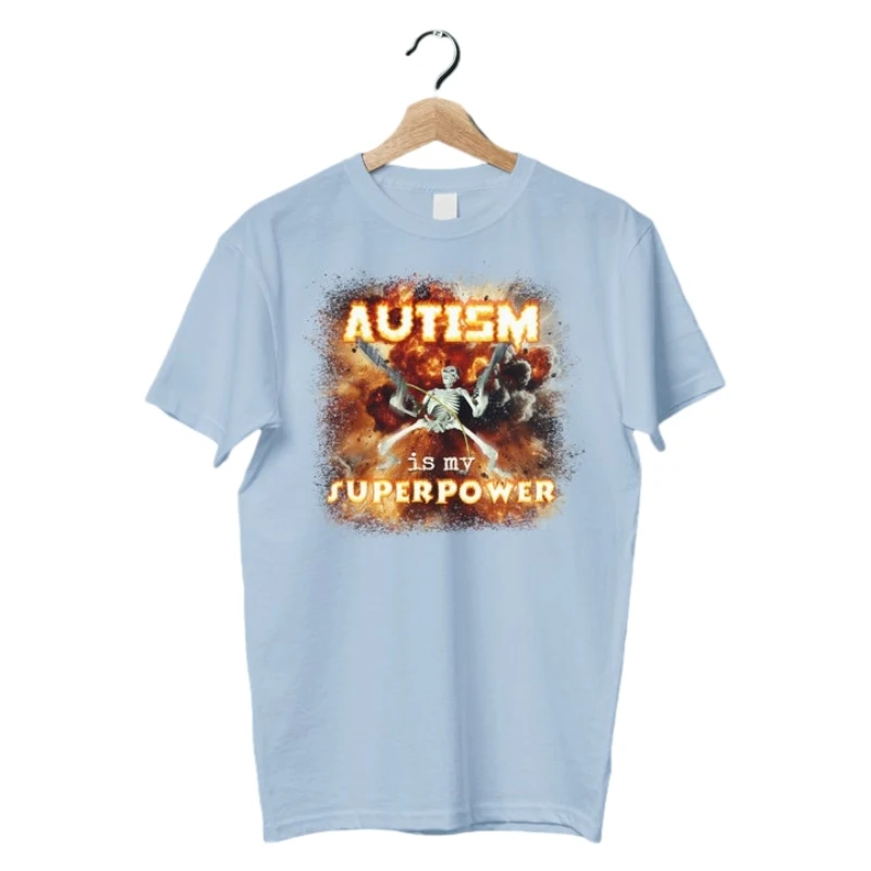 Autism Superpower Funny Skeleton T-Shirt Skeleton Meme Oddly Specific Shirt Offensive Gifts Shirts Cursed T Shirts