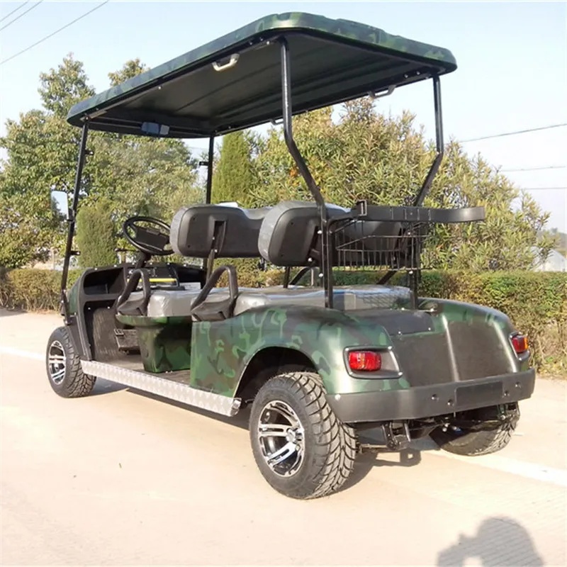 4 륜 가스 전기 골프 카트, 6 인승 접이식 오프로드 골프 카트, 승객 관광차, Tuk Tuk, 미국에서 판매