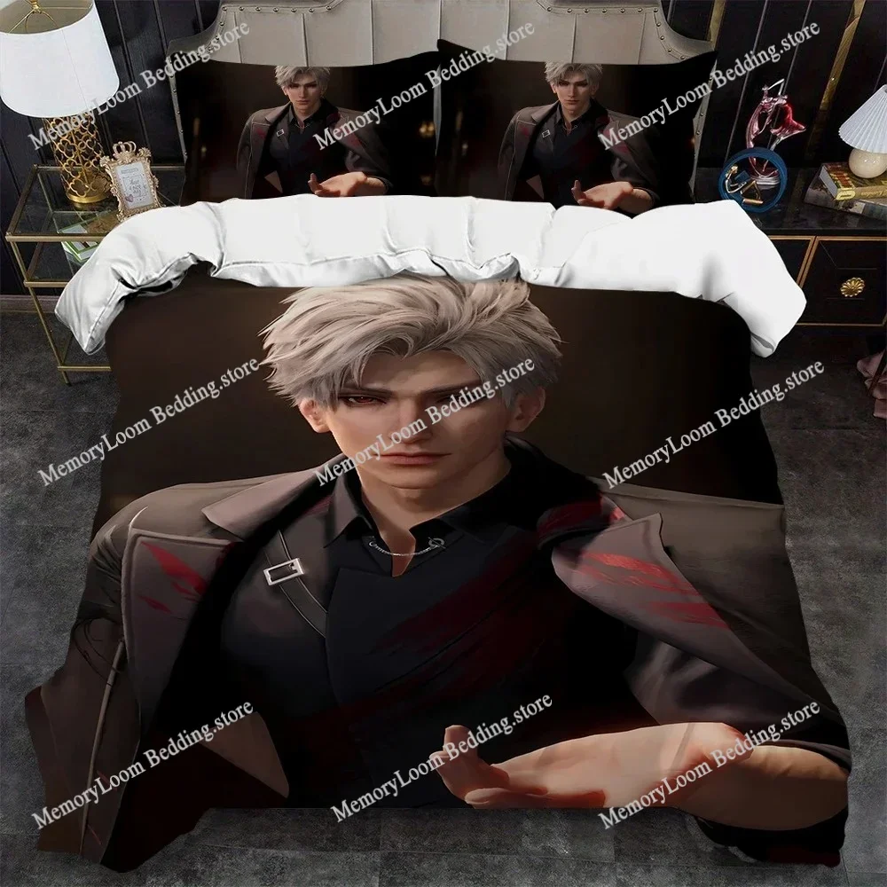 Hot Game Love and D-Deepspace Sylus Duvet Cover Set Bedding Soft Laundry Cotton Bed Four Seasons Student Dormitory Luxury Gift96