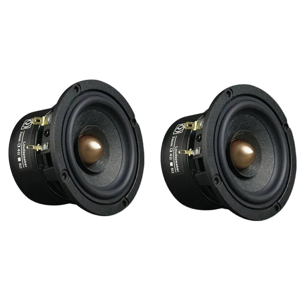 3 Inch Full Range Speaker Cast Aluminum Frame Full Range Loudspeaker 30W Power Wool Fiber Diaphragm HIFI Audio DIY Accessories
