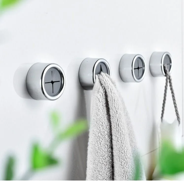 6/1Pcs Self Adhesive Towel Plug Holder Wall Mounted Bathroom Organizers Towel Hooks Storage Rack Kitchen Rags Dishcloth Clips