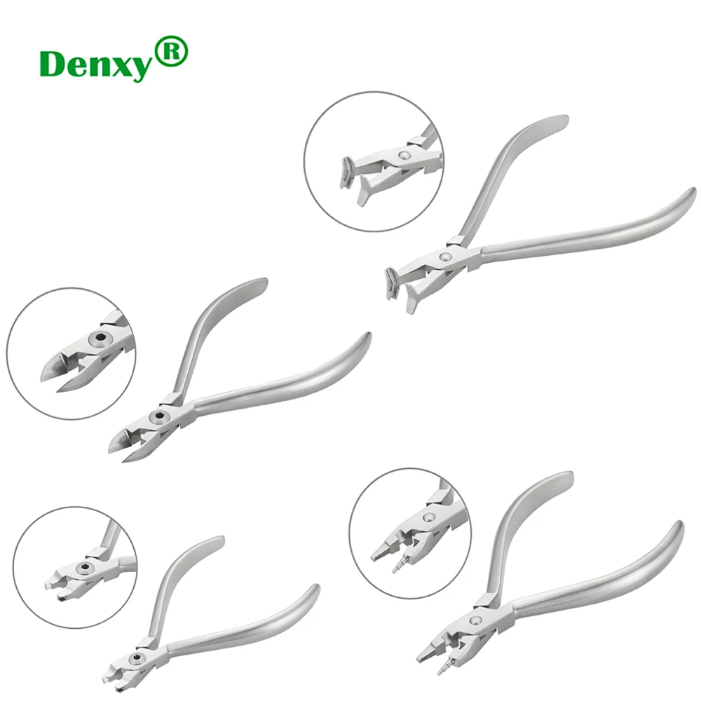 Denxy Dental Orthodontic Plier High Quality Stainless Steel And Imported Alloy Material Ortho Plier Tools Dentist Lab Forcep