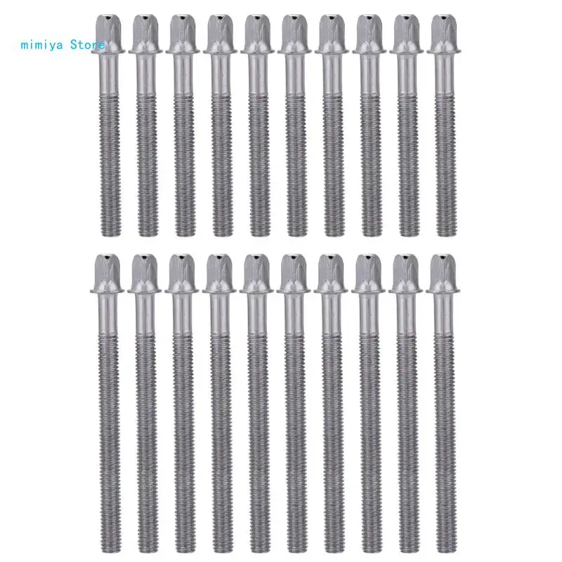 10Pcs/pack Drum Lug Screws Drum Tension Lug Screws Drum Tight Tension Rods Drum Tight Screws Drum Hardware Screws Set