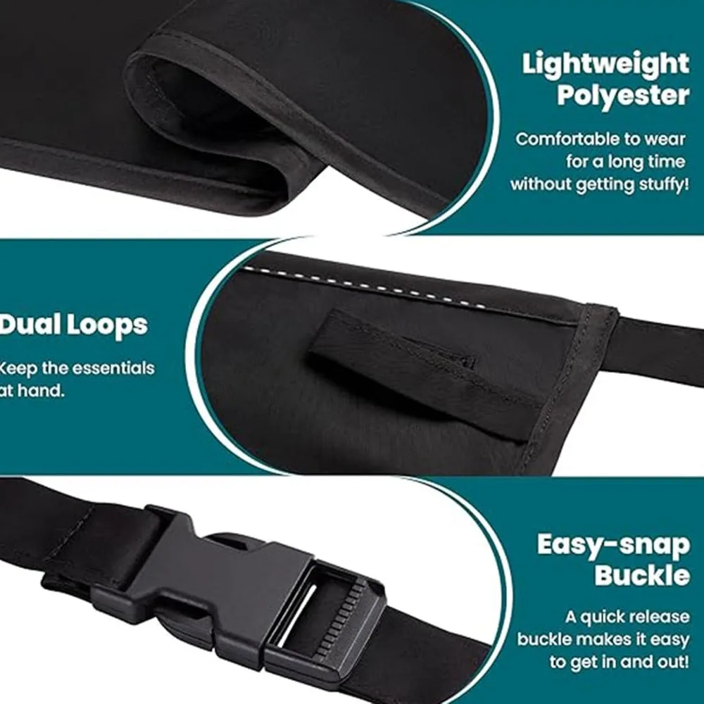 Durable Adjustable Strap Half Apron Waterproof 5 Pockets Waist Apron Work Apron Car Grooming