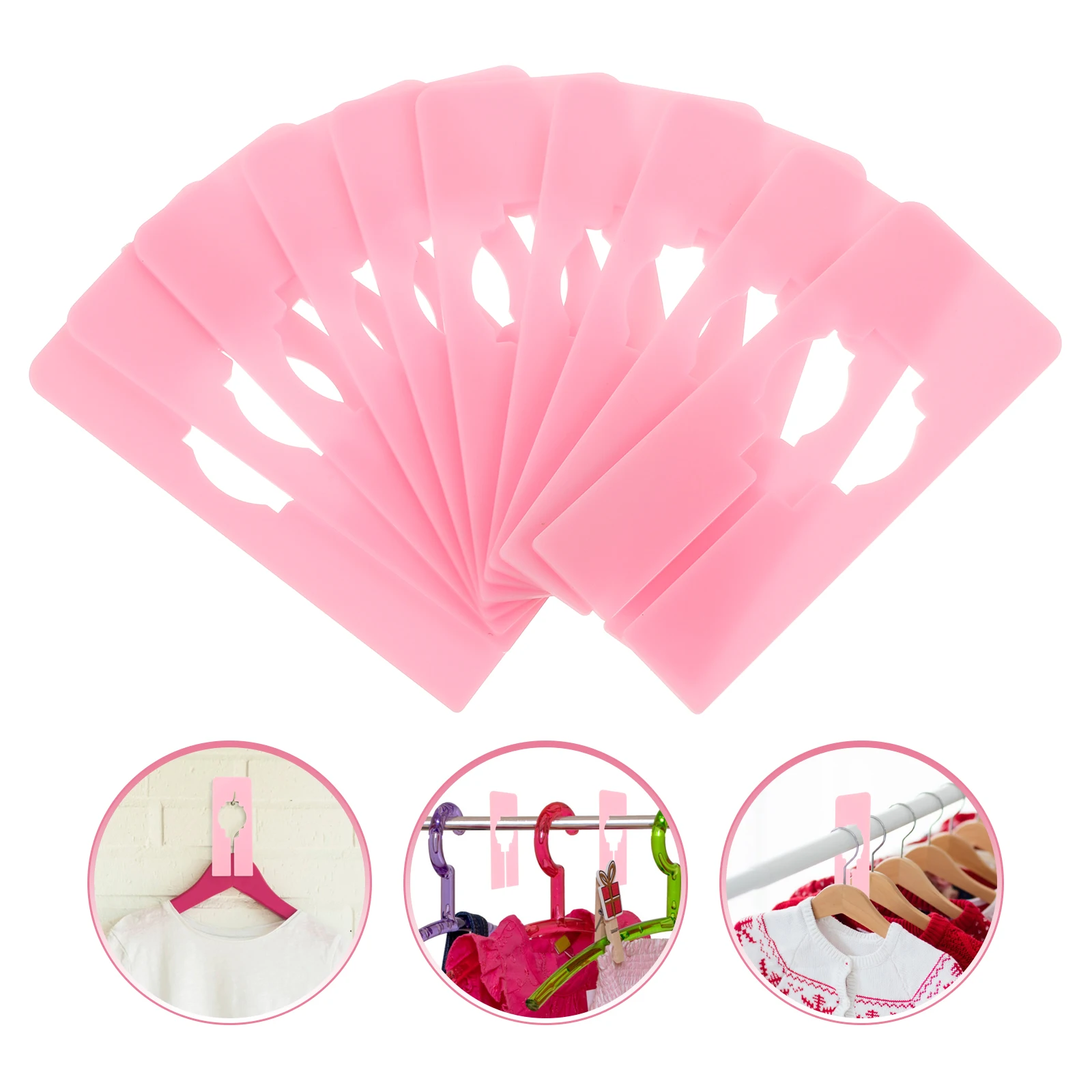 

10 Pcs Divider Clothes Hanger Hangers Clothing Closet Separators Size Dividers Tags Toddler