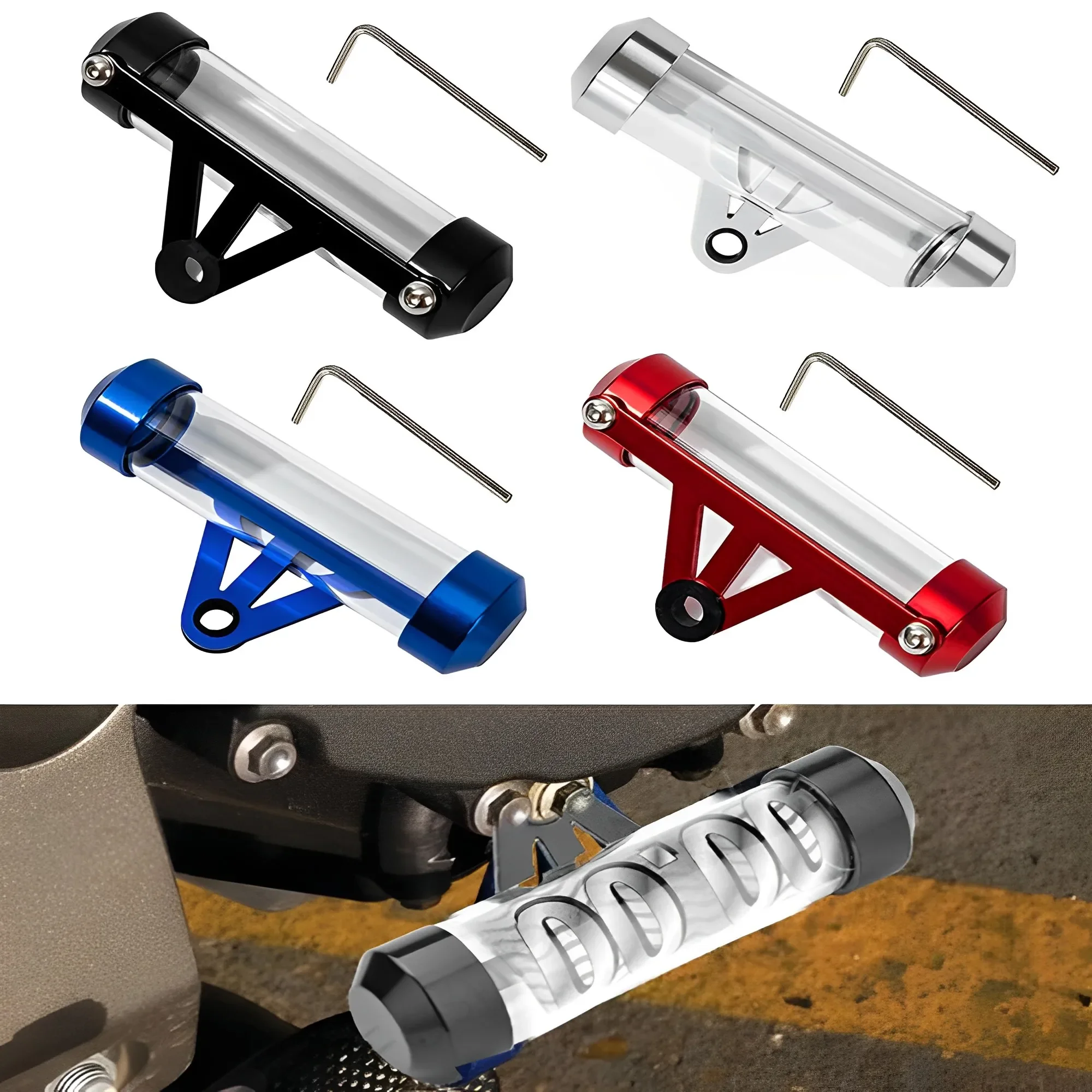 Motorcycle Tube Tax Disc Cylindrical Holder Waterproof Universal Motorbike Scooter Tax Label Holder Tube Frame Moto Accessories