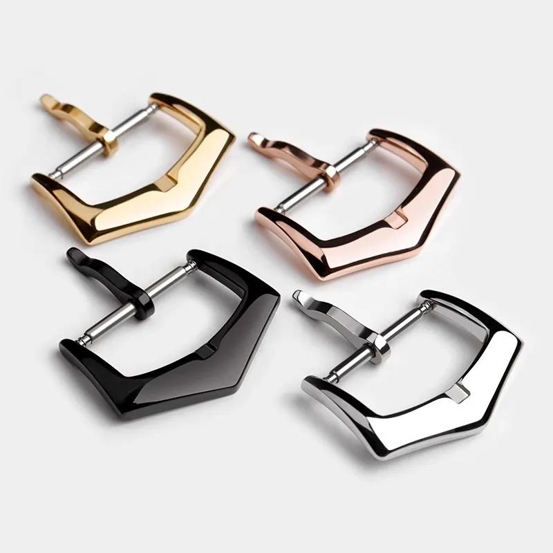 16mm 18mm Metal strap buckle Fine Polishing Stainless Steel Pin Buckle Belt Needle Buckle For PATEK PHILIPPE Watch Clasp