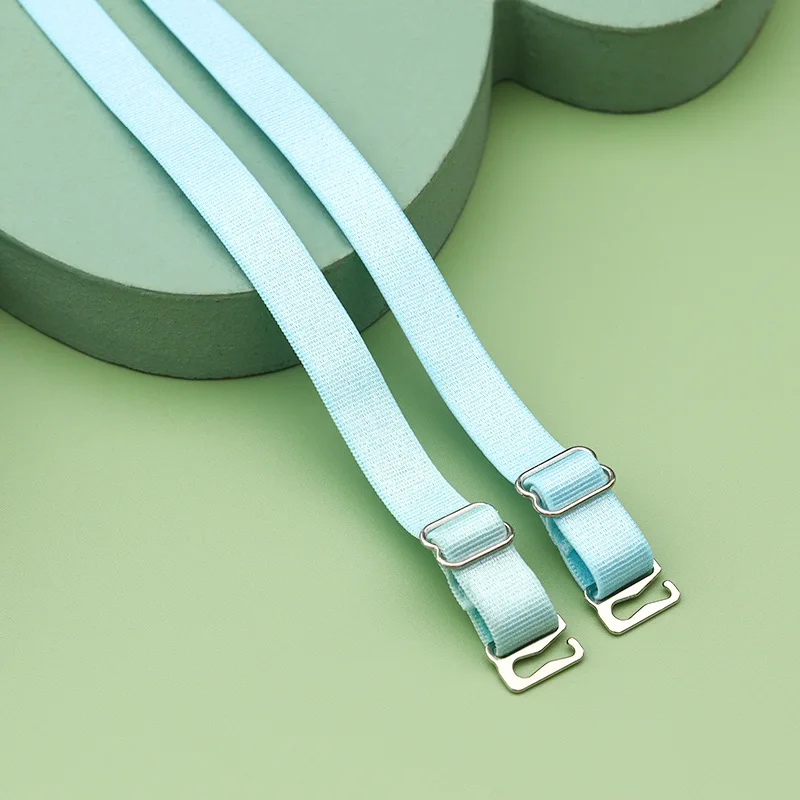 Stainless Steel Bra Straps Summer Shoulder Straps Elastic Underwear Accessory Trendy Non-slip Straps Solid Color Bra Accessories