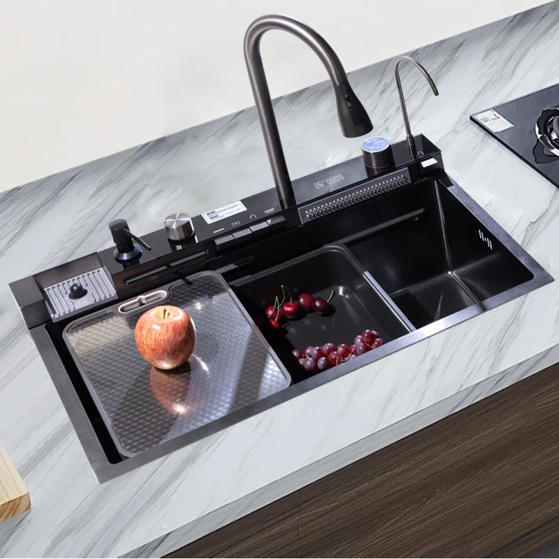 Stainless Steel Kitchen Sinks Multi-functional Vegetable Kitchen Sinks Washing Dish Home Improvement Fregaderos De Cocina ZY40SC