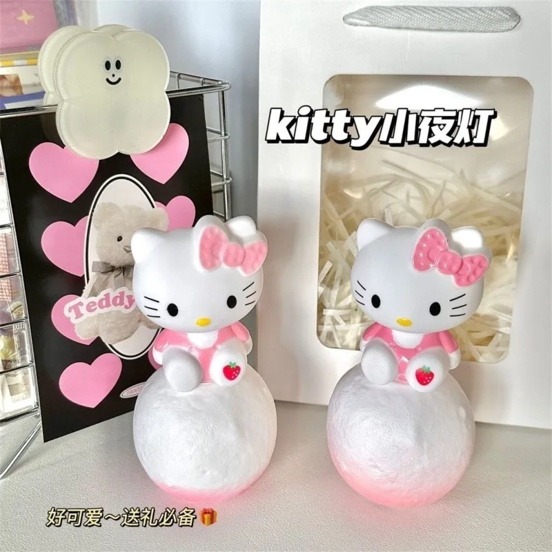 مرحبا كيتي سينامورول أنيمي Kawaii سانريو جميل المنزل ليلة ضوء لطيف الكرتون جميل الديكور هدايا عيد الميلاد اللعب