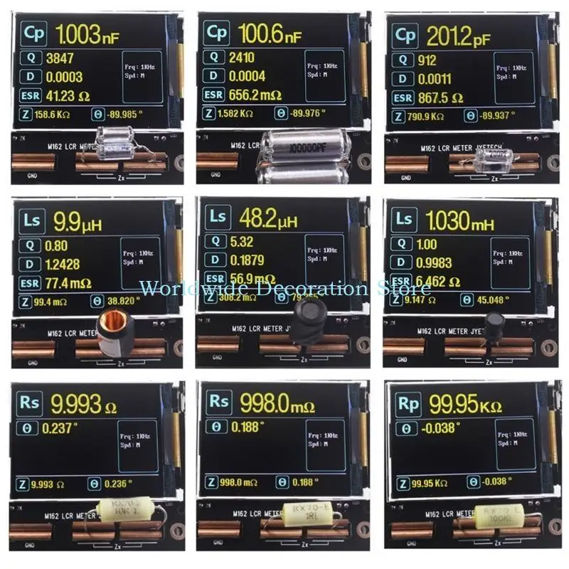 Q39B Dokładny tester pojemności M162 dla urządzeń elektronicznych Digital LCD Dokładne pomiary Digital LCD Ohm Resistance