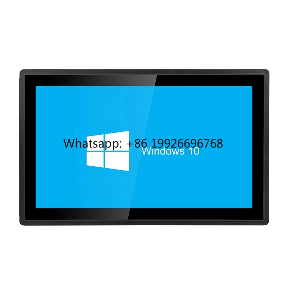 13.3'' 1920x1080 Capacitive Touch Screen EPC No VGA Fanless Industrial Panel PC Win10 2LAN 8GB 128GB SSD IP65 Front Panel