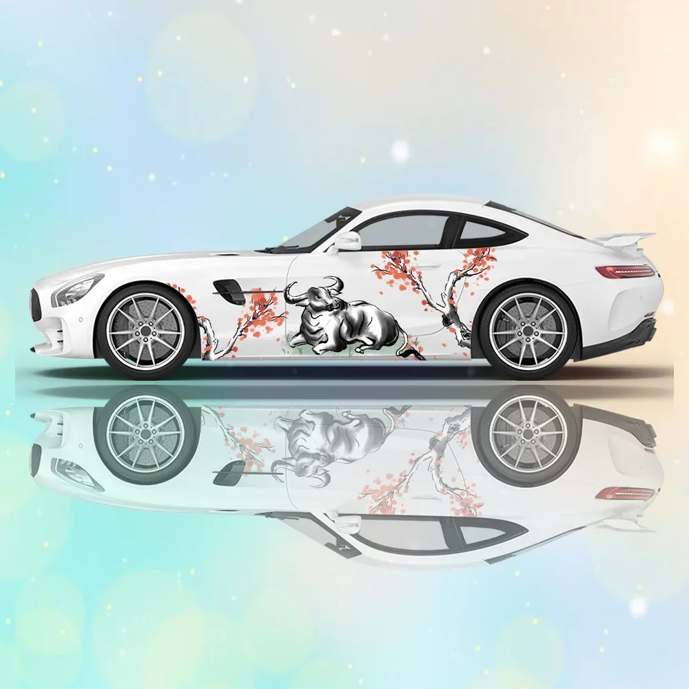 

Виниловая наклейка с изображением окружающей среды животных, самоклеящаяся наклейка из ПВХ, подходит для грузовиков, внедорожников, декора, автоаксессуары, подарок