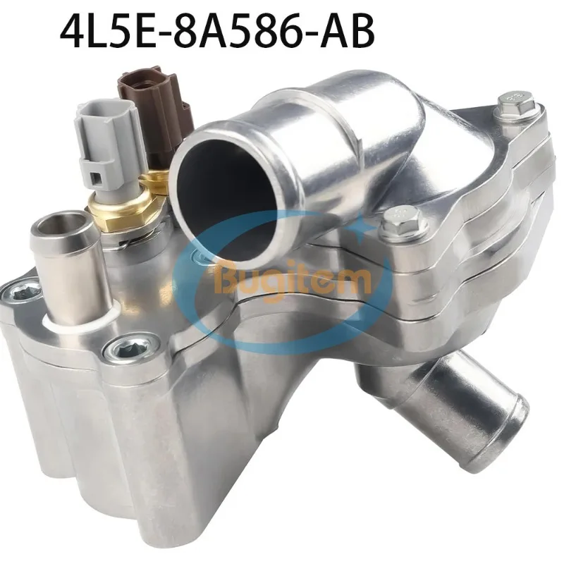 New Aluminum Thermostat Housing Assembly 4L5E8A586AB For Ford Explorer 2001-2005 Ranger For Mazda Mercury Mountaineer