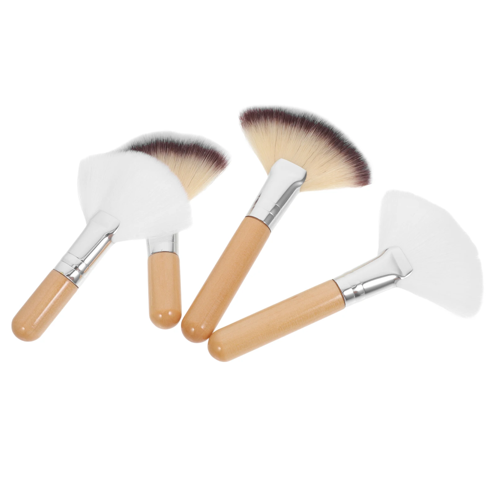 

4Pcs High-Quality Nylon Soft Silky Makeup Tools for Face Powder Blending Setting Highlighting Cheekbones Makeup