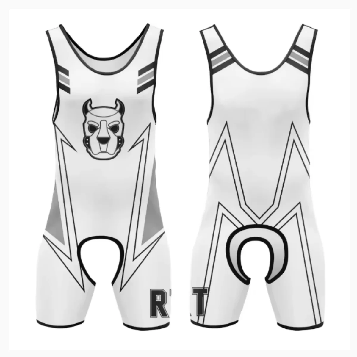 Men's Wrestling Singlet Suit Sexy Hollow Crotch Area Trainning One-Piece Powerlifting Sleeveless Gym Fitness Boxing Sport Wear