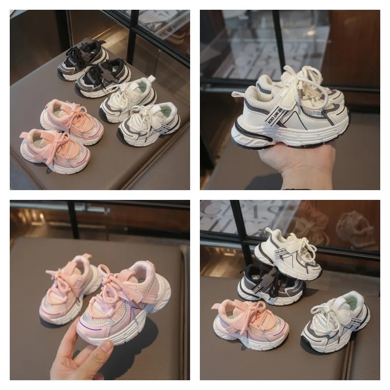 

Children's Walking Shoes Boys Sneakers 1-3-6 Years Old Girls Breathable Single Shoes Four Seasons Non-slip Kids Baby Net Shoes