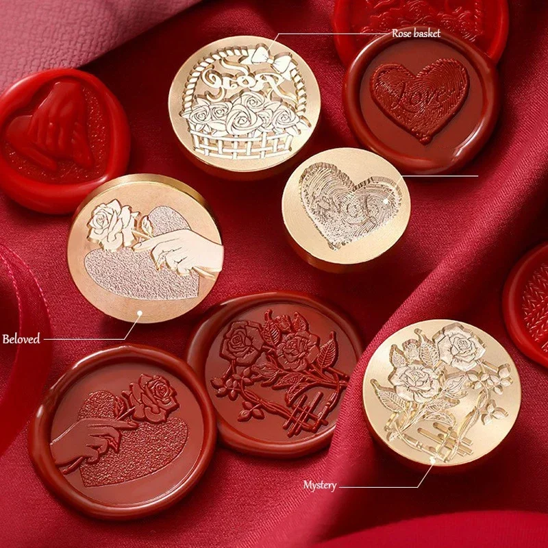 Sealing Wax Stamp Head Romantic Love Bride and Groom Antique Personalized Wedding Stamps Wedding Invitations Decoration ZT0114