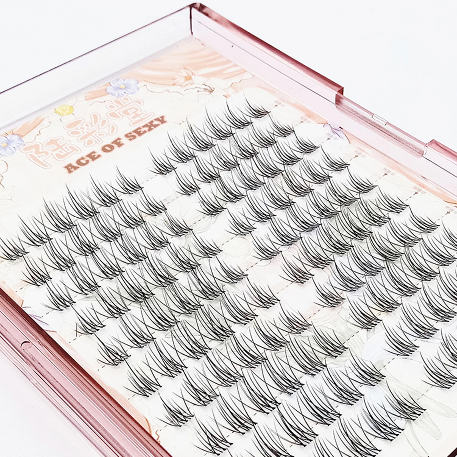 ขนตาปลอมแบบกลุ่ม ติดทนนาน ดูเป็นธรรมชาติ ขนตาปลอมเพิ่มวอลลุ่ม สีดำ ความยาว 9-13 มม. คละความยาว สำหรับออกเดท ใช้ได้ทุกวัน ระดับมืออาชีพ