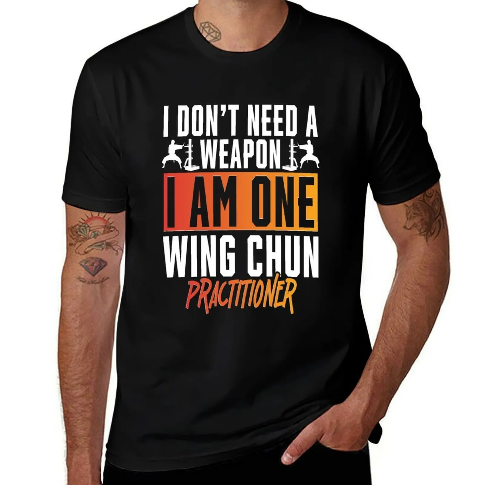 

Wing Chun Practitioner Mixed Martial Arts T-Shirt rapper graphic tees vintage t shirts plain tee shirts for men