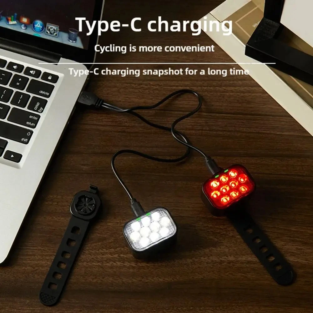 10 LED Bicycle Lights Waterproof Cycling Light 8/9 Models Bright Bike Front Lamp Rechargeable Durable Light Bike Accessories