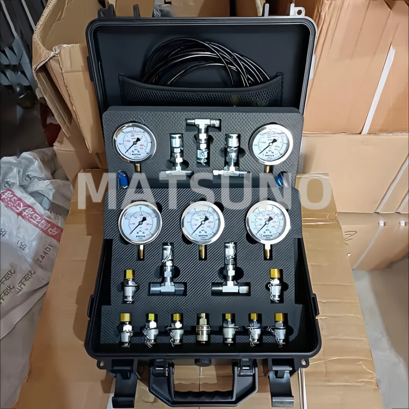 

5 Gauge Hydraulic Pressure Measurement Kit New Used for Construction Machinery Farm Diagnostic Tool Hydraulic Pressure Gauge Set