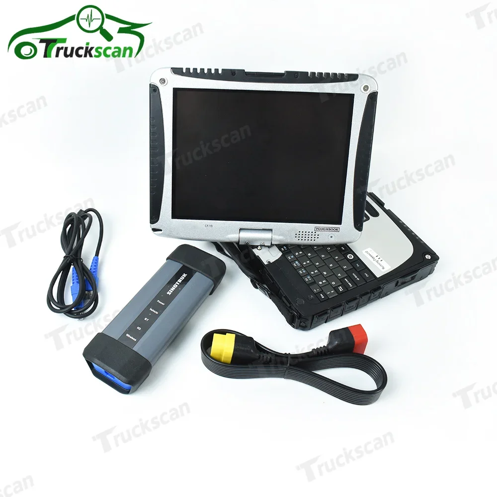 Truck Diagnostic Tool For HOWO Sinotruk tool for HOWO/A7/T7H/Sitrak/Hohan Heavy Duty Sinotruck Diagnostic Tool with CF19 laptop