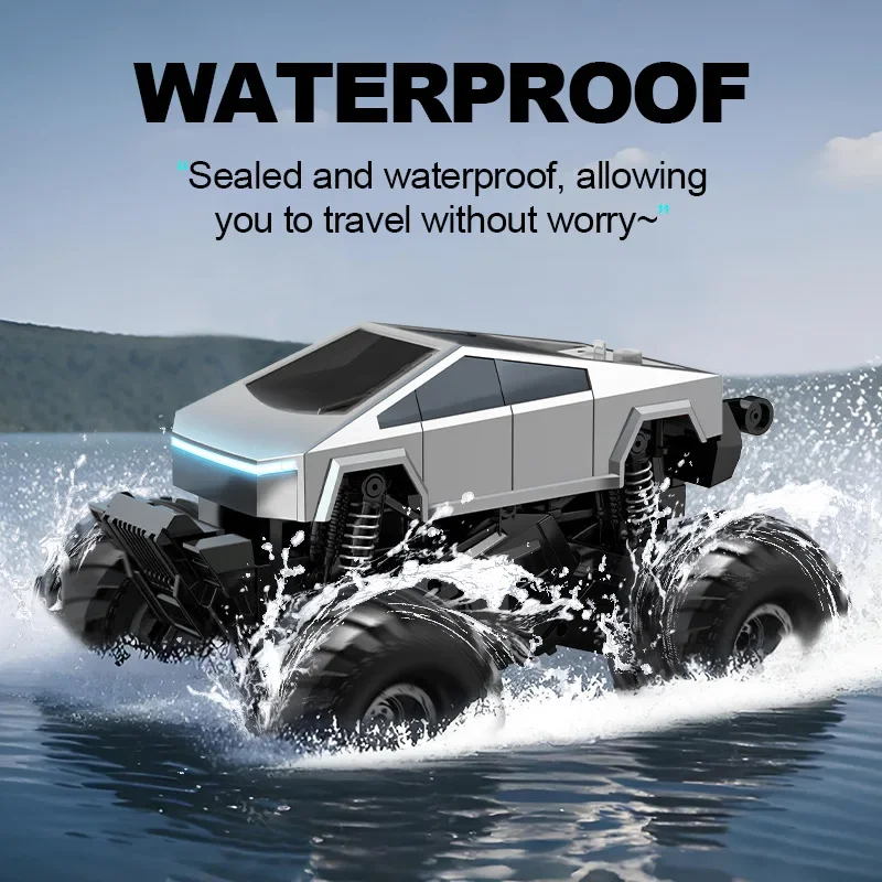Cool Stuff Toy Car Funny Gift-Amphibious 4WD RC Truck,Remote Control Car,Climbing Off-road Rc Cars,Monster Truck,Toys for Boys