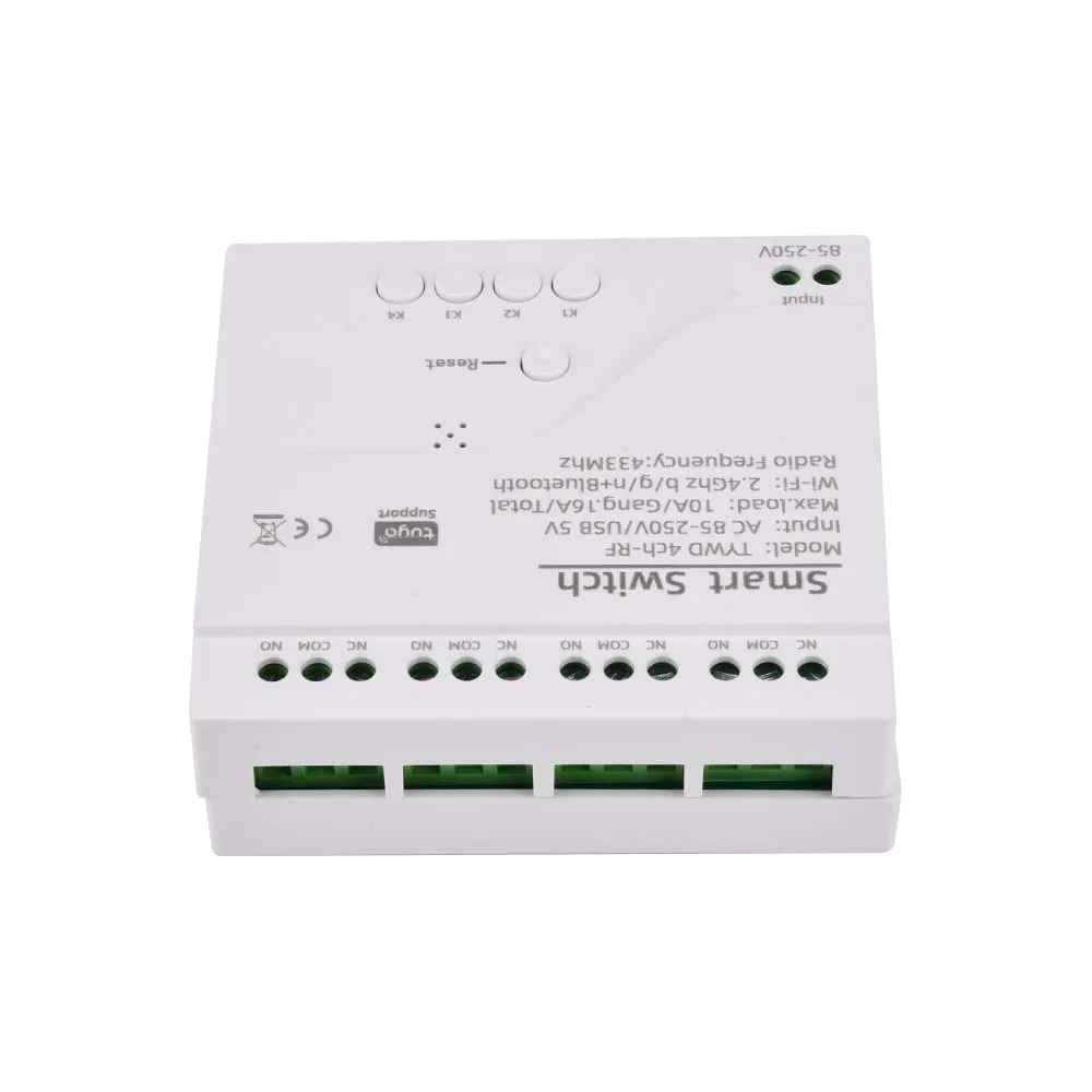 Tuya Smart Wifi Motor Switch Module 5V 12V 32V 220V RF 433 Radio Remote Control 4 Channels Inching Relay for Alexa Google Home