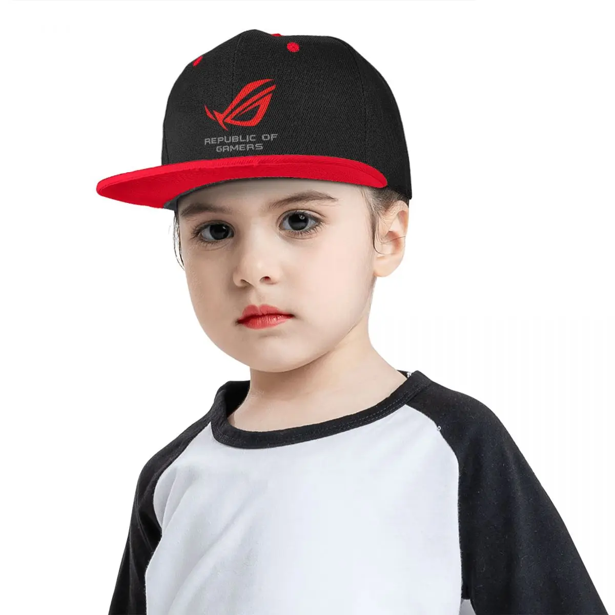 Asus Republic Of Gamers Children Snapback Cap Trendy Best Quality Colorful Teenager Baseball Caps